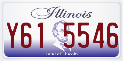 IL license plate Y615546