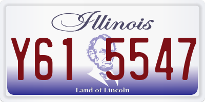 IL license plate Y615547