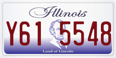 IL license plate Y615548