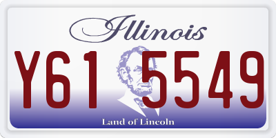 IL license plate Y615549