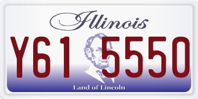 IL license plate Y615550