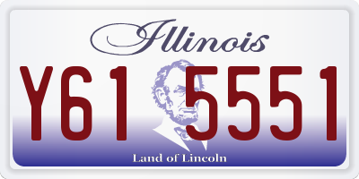 IL license plate Y615551