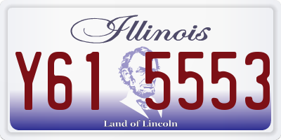 IL license plate Y615553
