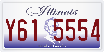 IL license plate Y615554