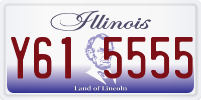 IL license plate Y615555