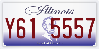 IL license plate Y615557