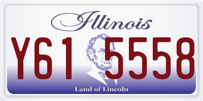 IL license plate Y615558