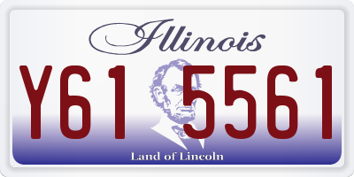 IL license plate Y615561