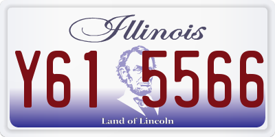 IL license plate Y615566