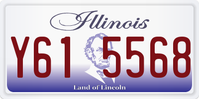 IL license plate Y615568