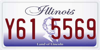IL license plate Y615569