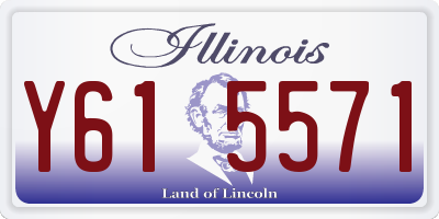 IL license plate Y615571