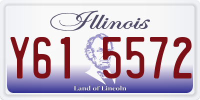 IL license plate Y615572
