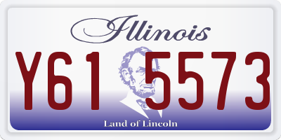IL license plate Y615573