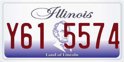 IL license plate Y615574