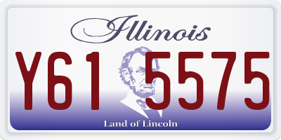 IL license plate Y615575