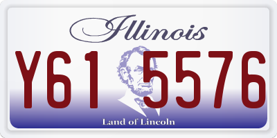 IL license plate Y615576