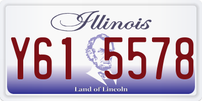 IL license plate Y615578