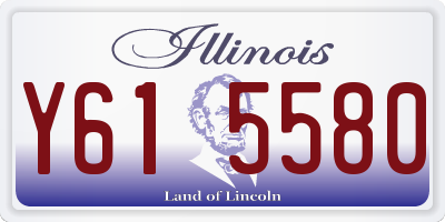 IL license plate Y615580