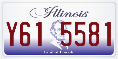 IL license plate Y615581