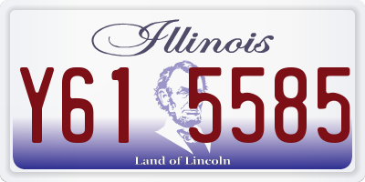 IL license plate Y615585