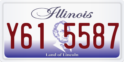 IL license plate Y615587