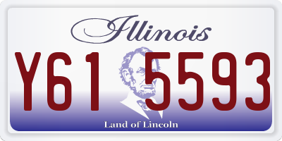 IL license plate Y615593