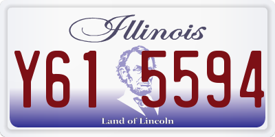 IL license plate Y615594