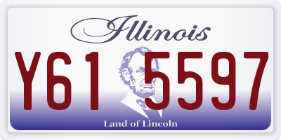 IL license plate Y615597