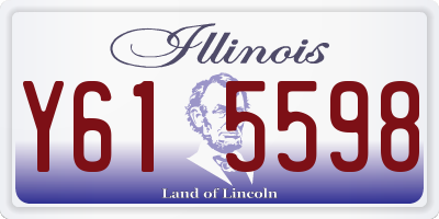 IL license plate Y615598