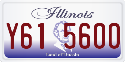 IL license plate Y615600