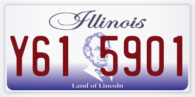 IL license plate Y615901