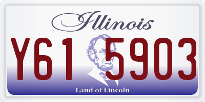 IL license plate Y615903
