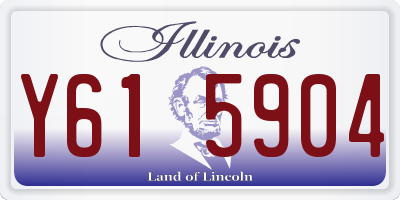 IL license plate Y615904