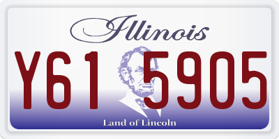 IL license plate Y615905
