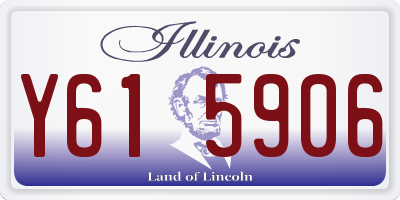 IL license plate Y615906