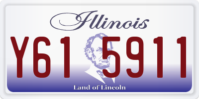 IL license plate Y615911