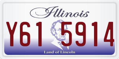 IL license plate Y615914