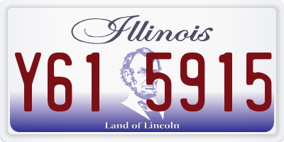 IL license plate Y615915