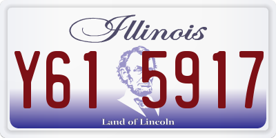 IL license plate Y615917