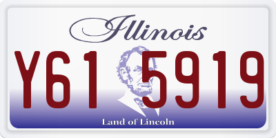 IL license plate Y615919