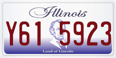 IL license plate Y615923