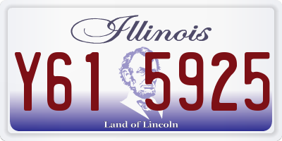 IL license plate Y615925