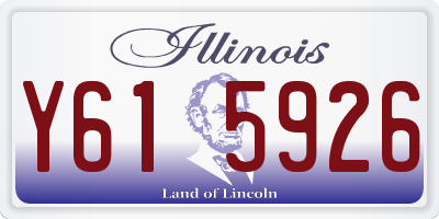 IL license plate Y615926
