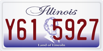 IL license plate Y615927
