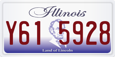 IL license plate Y615928