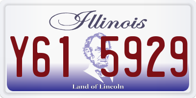 IL license plate Y615929