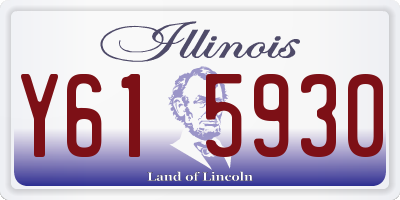 IL license plate Y615930