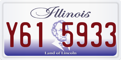 IL license plate Y615933
