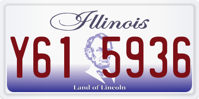 IL license plate Y615936